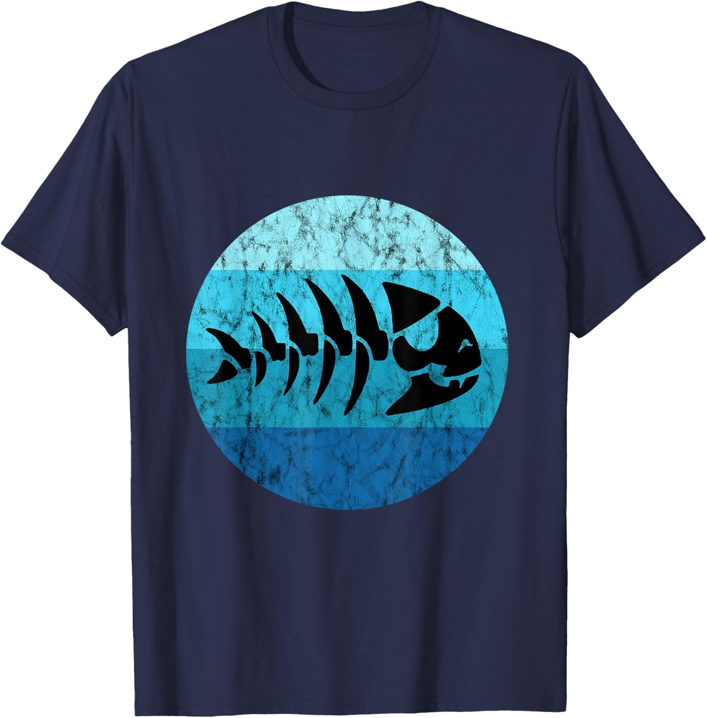 Pirate Fish Pastafari Flying Spaghetti Monster FSM T-Shirt - T-Shirt | Navy