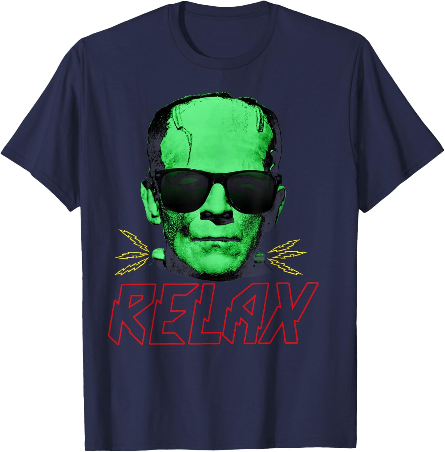 Universal Monsters Frankenstein Relax T-Shirt - T-Shirt | Navy
