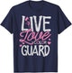 Color Guard Shirt Love Color Guard Marching Band Flag Toss T-Shirt - T-Shirt | Navy