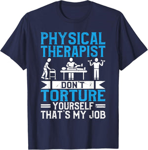 Funny Physical Therapist Rehabilitation rehab team PT T-Shirt - T-Shirt | Navy
