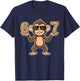 67 Monkey Sunglasses 67 Gen Alpha Slang Funny six Seven Meme T-Shirt - T-Shirt | Navy