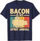 Cool Bacon Design Women Kids Bacon Pig Pork Lover T-Shirt - T-Shirt | Navy