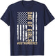 Girl Father's Day Daddy & Dad Of Girls Outnumbered T-Shirt - T-Shirt | Navy