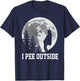 I Pee Outside I Love Peeing Outside Funny Camping Men T-Shirt - T-Shirt | Navy