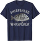 Sheepshead Whisperer Funny Sheepshead Fishing Fish Lover T-Shirt - T-Shirt | Navy