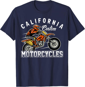 California Custom Motorcycles T-Shirt - T-Shirt | Navy