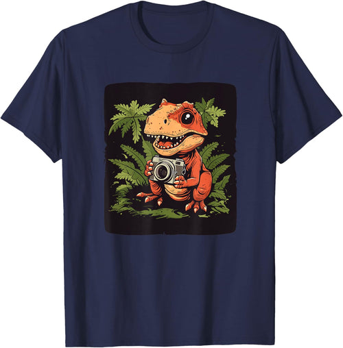 Funny Dinosaur with Camera in Hand Costume