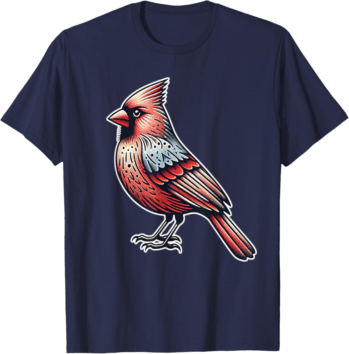 Cardinal Bird T-Shirt - T-Shirt | Navy