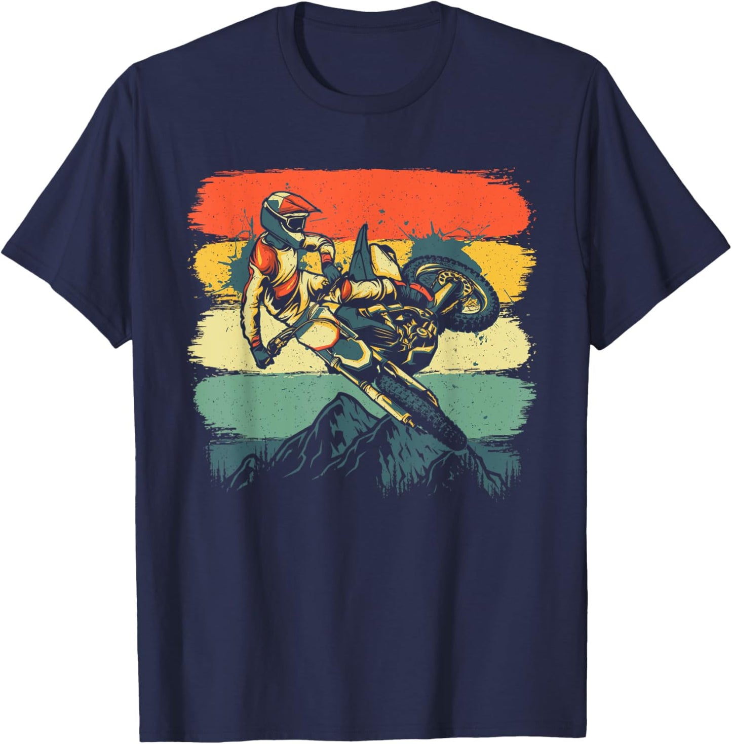 Funny Dirt Bike Women Kids Dirtbike Motorbike Lovers T-Shirt - T-Shirt | Navy