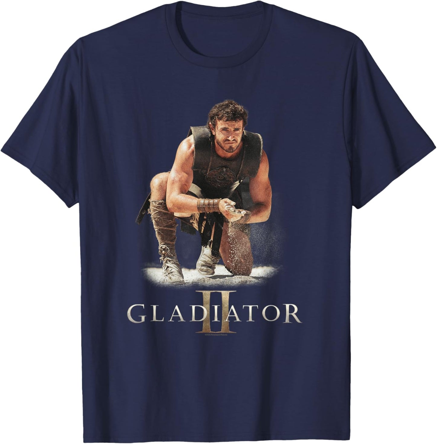 Ripple Junction x Gladiator II Lucius Verus Gladiator Battle , Black, S T-Shirt - T-Shirt | Navy