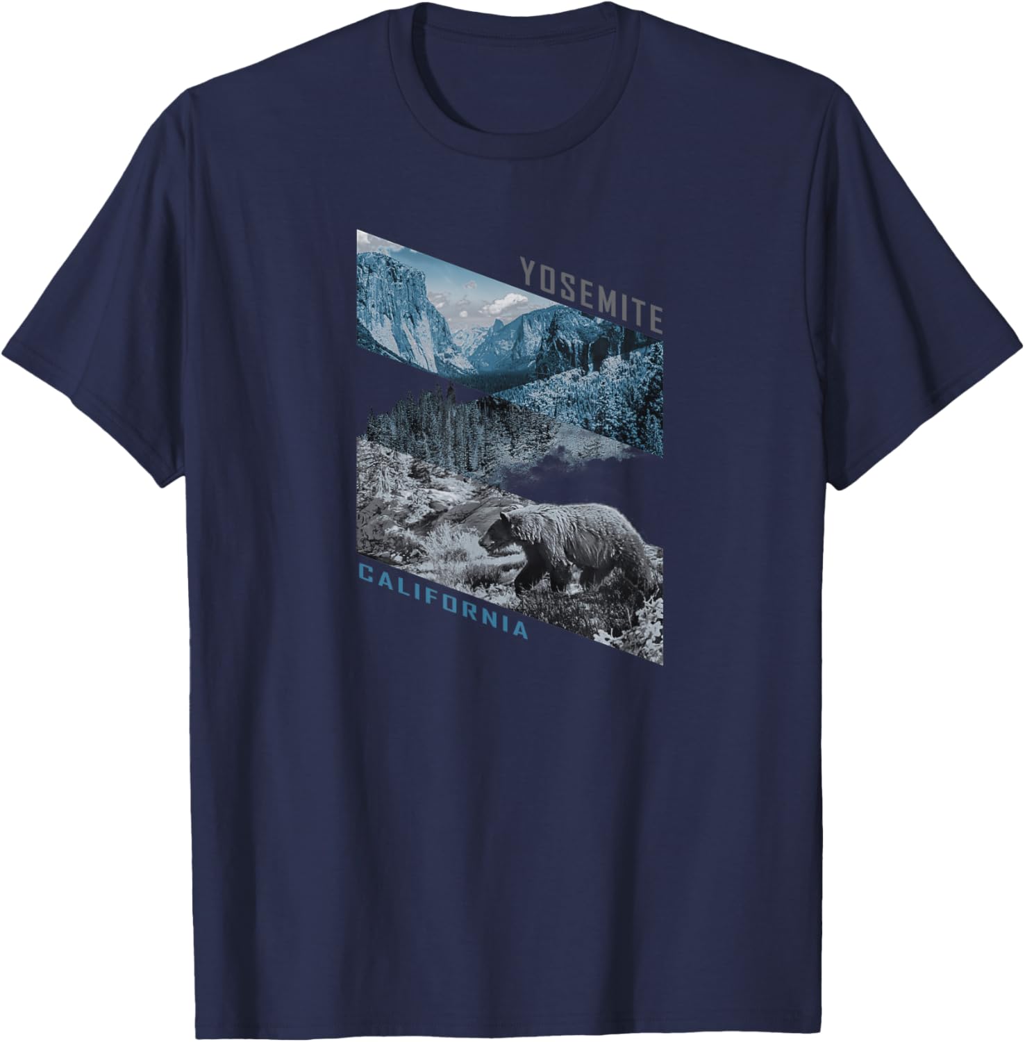 Yosemite National Park Bear Trail Graphic T-Shirt - T-Shirt | Navy