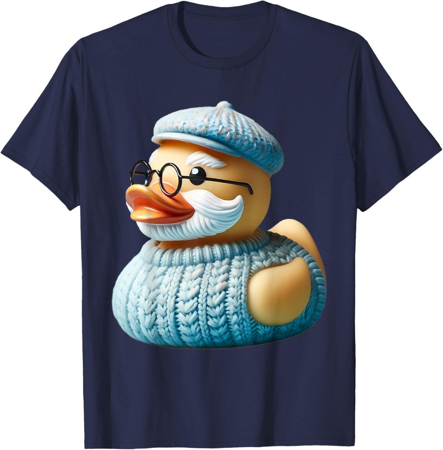 Grandpa Rubber Duck Grandfather Duckie Father's Day T-Shirt - T-Shirt | Navy