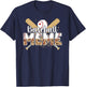 Baseball Meme Leopard Meme Of A Baseball Player Meme T-Shirt - T-Shirt | Navy