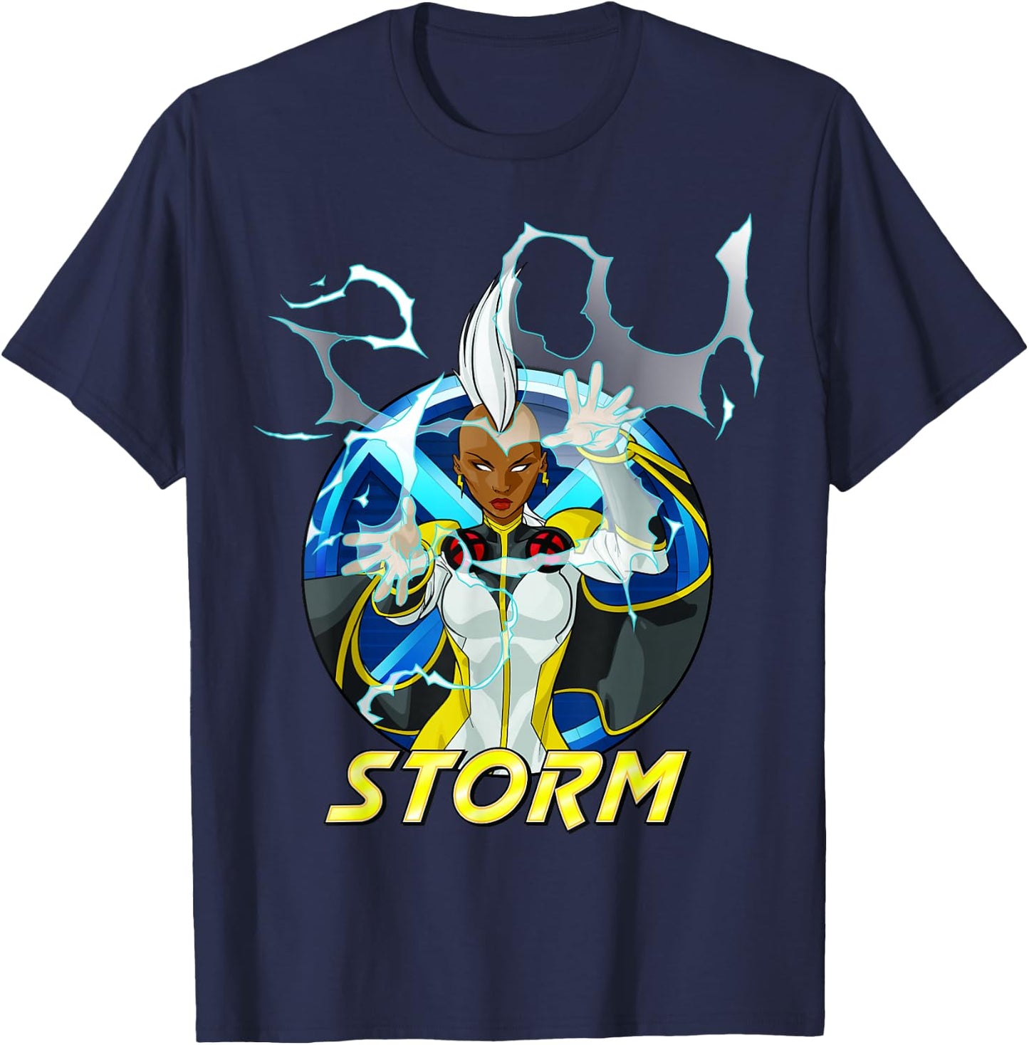 Marvel X-Men Storm Action Portrait T-Shirt - T-Shirt | Navy
