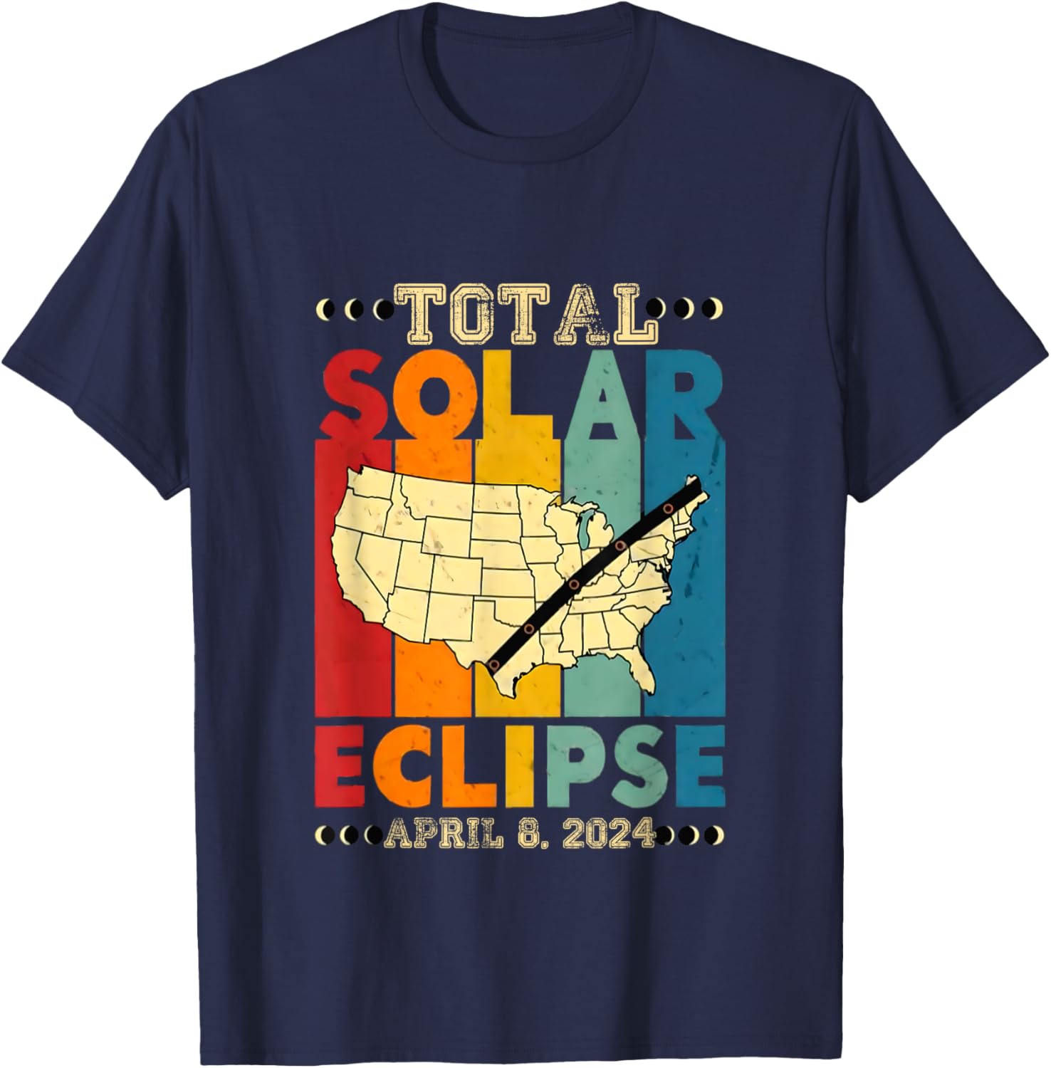 Love eclipse Women Shirt eclipse Lovers for kids girls men T-Shirt - T-Shirt | Navy