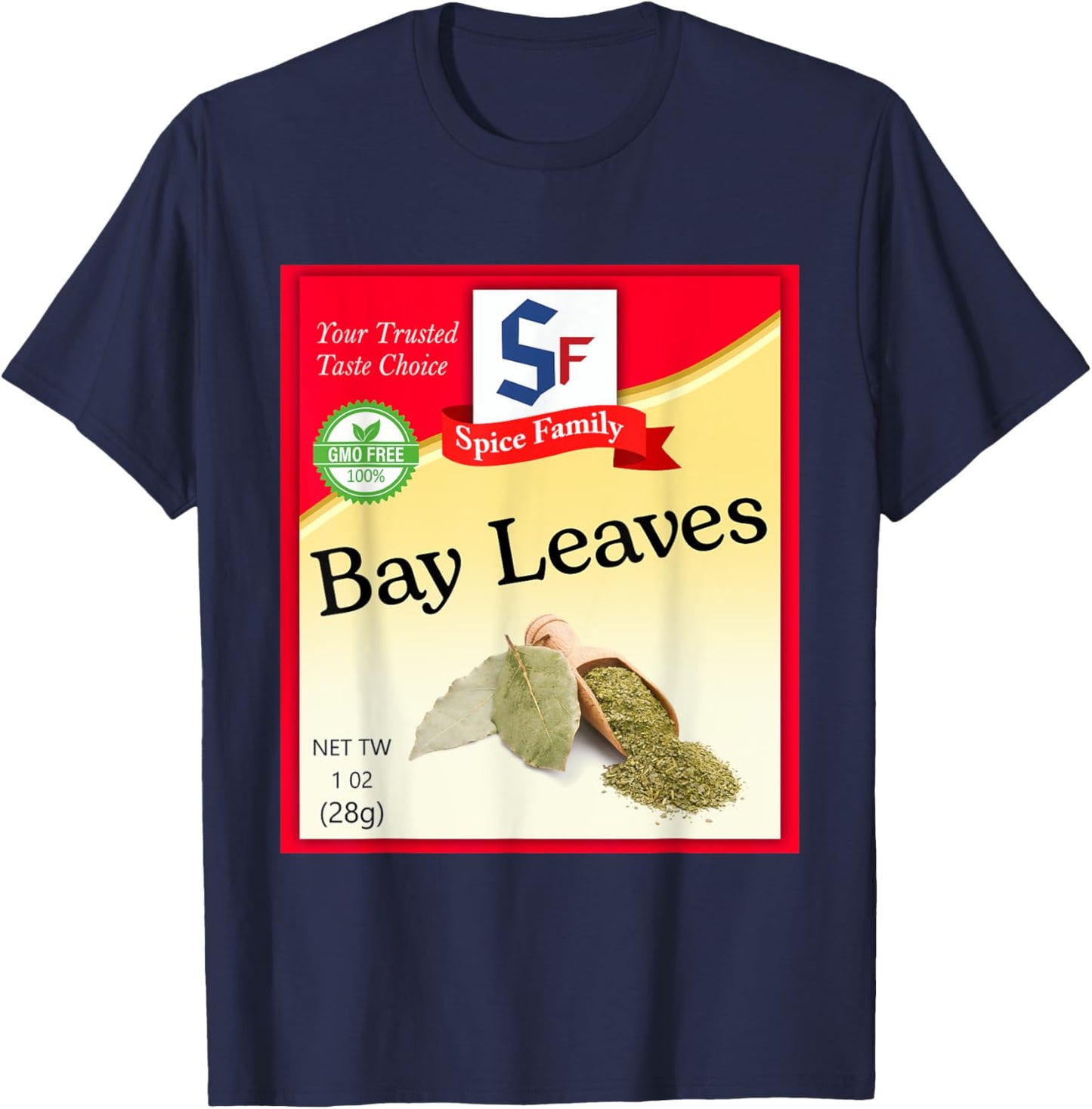 Bay Leaves Condiment Costume Holiday Spice Costumes T-Shirt - T-Shirt | Navy