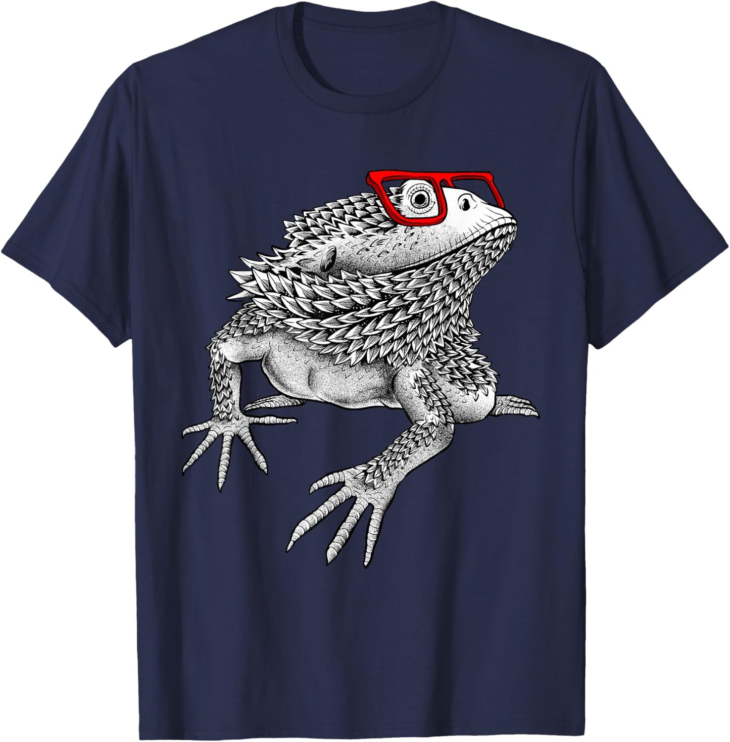 Cool Bearded Dragon Women Reptile Lover Lizard Nerdy Small T-Shirt - T-Shirt | Navy