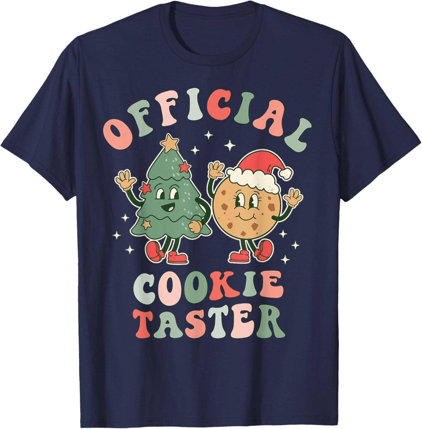 Official Cookie Taster | Christmas Cookie Taste Tester Baker T-Shirt - T-Shirt | Navy