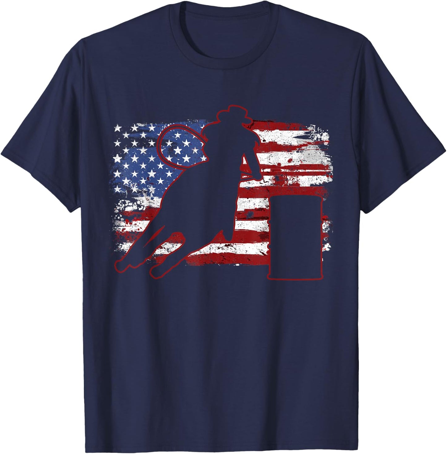 Barrel Racing Gift T-Shirt - T-Shirt | Navy