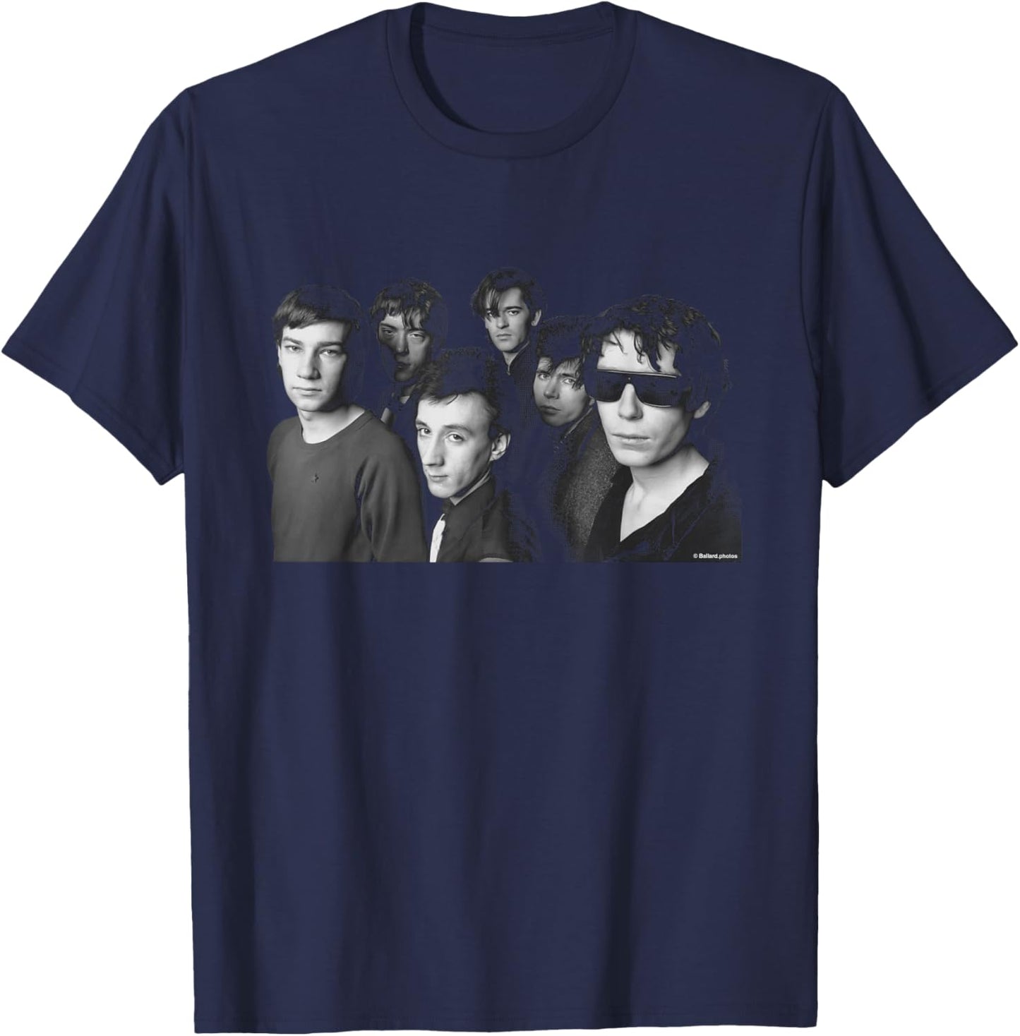 The Psychedelic Furs Band Portrait By Allan Ballard T-Shirt - T-Shirt | Navy