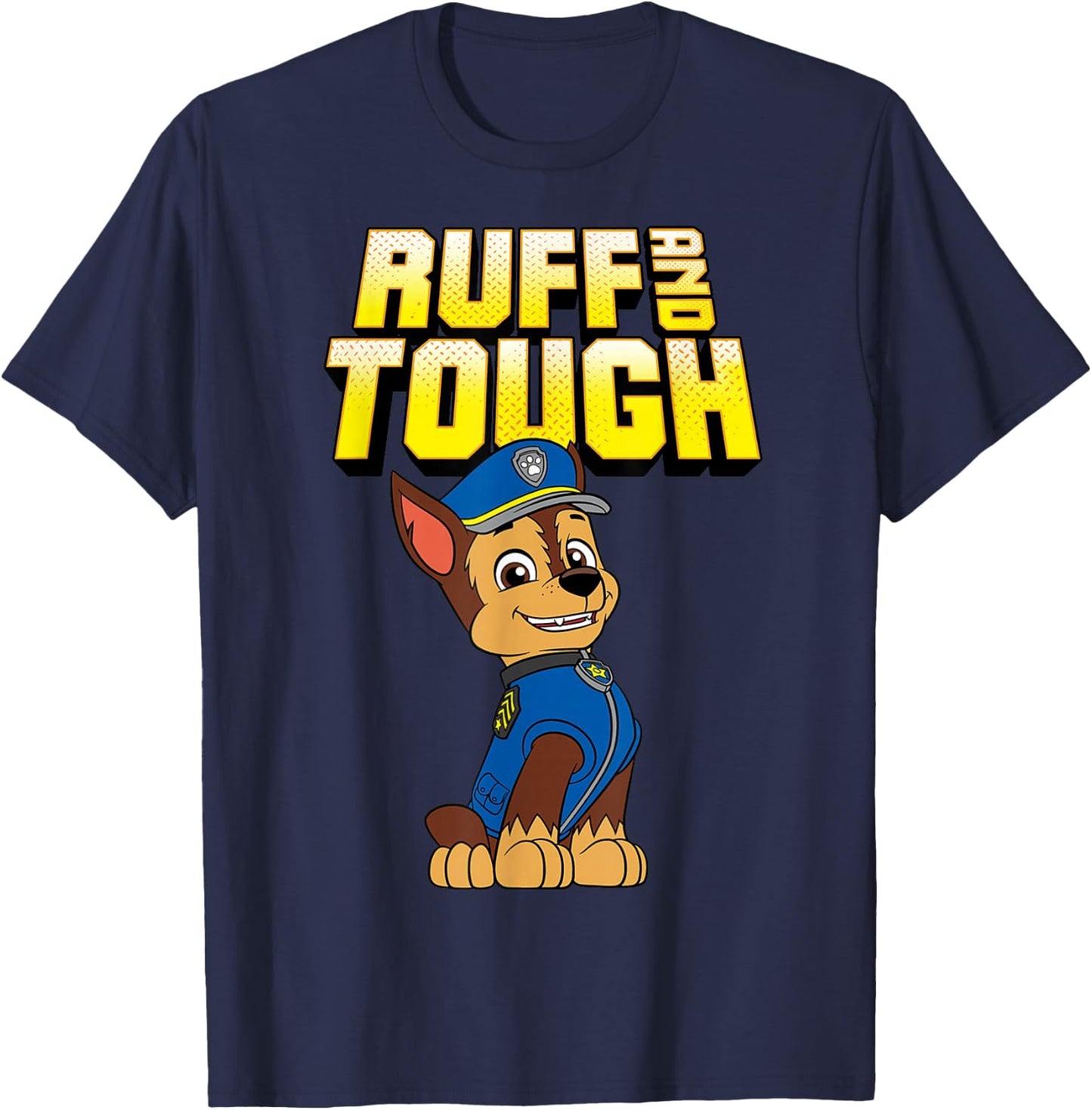 Ruff And Tough Police Pup Chase T-Shirt - T-Shirt | Navy