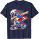 Half Filipino Half American USA Flag Philippines America T-Shirt - T-Shirt | Navy