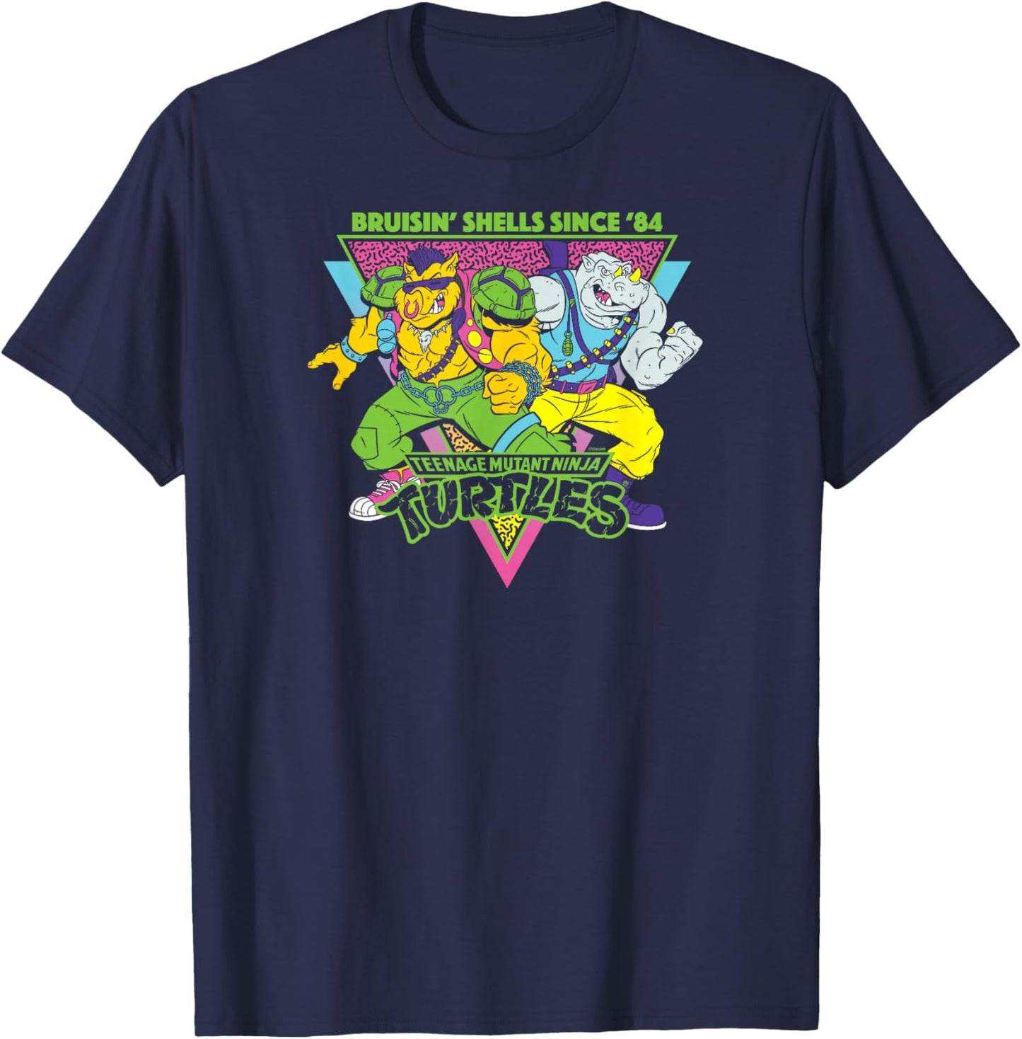 Teenage Mutant Ninja Turtles - Bepop and Rocksteady Villains T-Shirt - T-Shirt | Navy