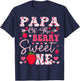 Papa Of The Berry Sweet One Strawberry 1St Birthday T-Shirt - T-Shirt | Navy