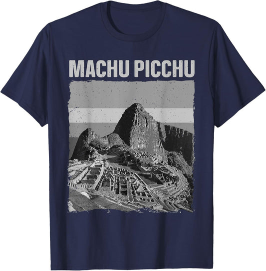 Cool Machu Picchu Art Women Kids Machu Picchu Peru T-Shirt - T-Shirt | Navy