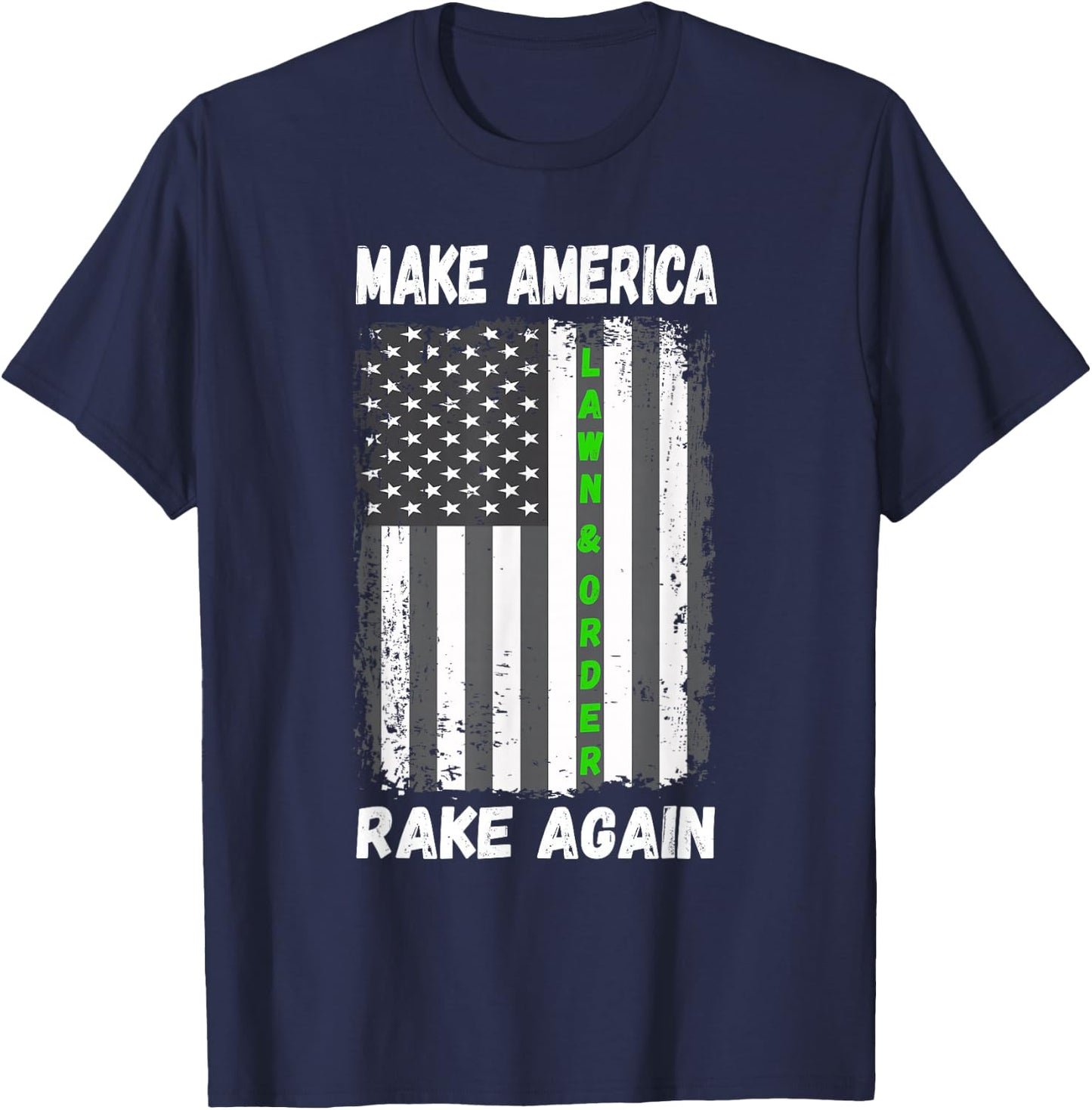 Vintage Make America Rake Again T-Shirt - T-Shirt | Navy
