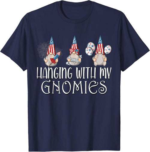 Hanging with my Gnomies 4th of July Patriotic Garden Gnomes