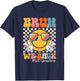 Bruh We Back 1st Graders Smile Face 1st Day of First Grade T-Shirt - T-Shirt | Navy