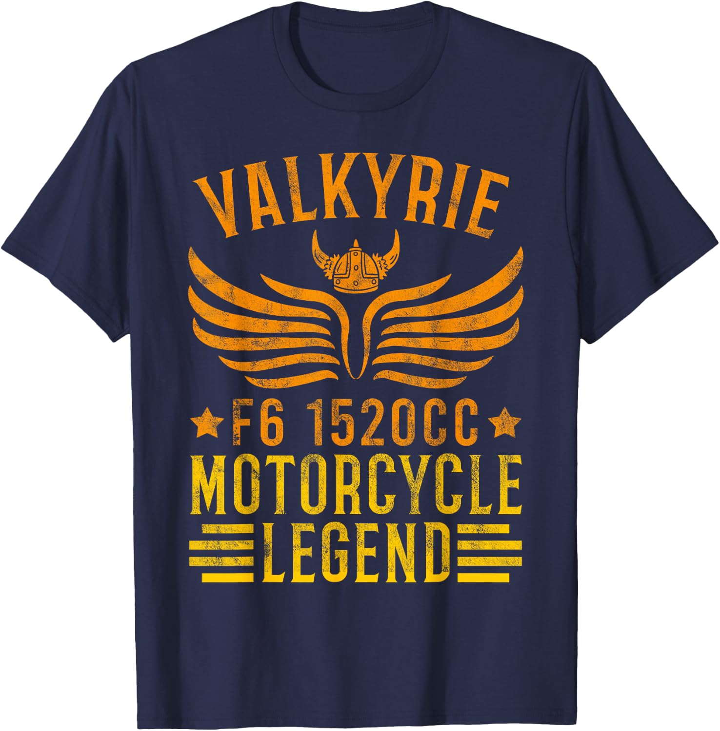 Valkyrie F6 1520cc Motorcycle Legend for an Biker T-Shirt - T-Shirt | Navy