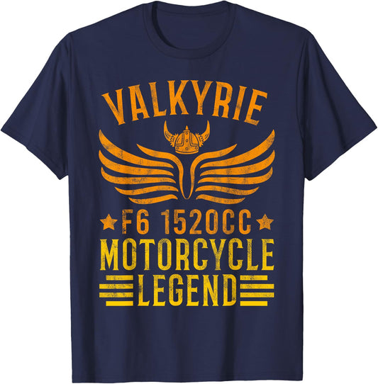 Valkyrie F6 1520cc Motorcycle Legend for an Biker T-Shirt - T-Shirt | Navy