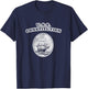 Retro USS Constitution Design by Turbo Volcano T-Shirt - T-Shirt | Navy