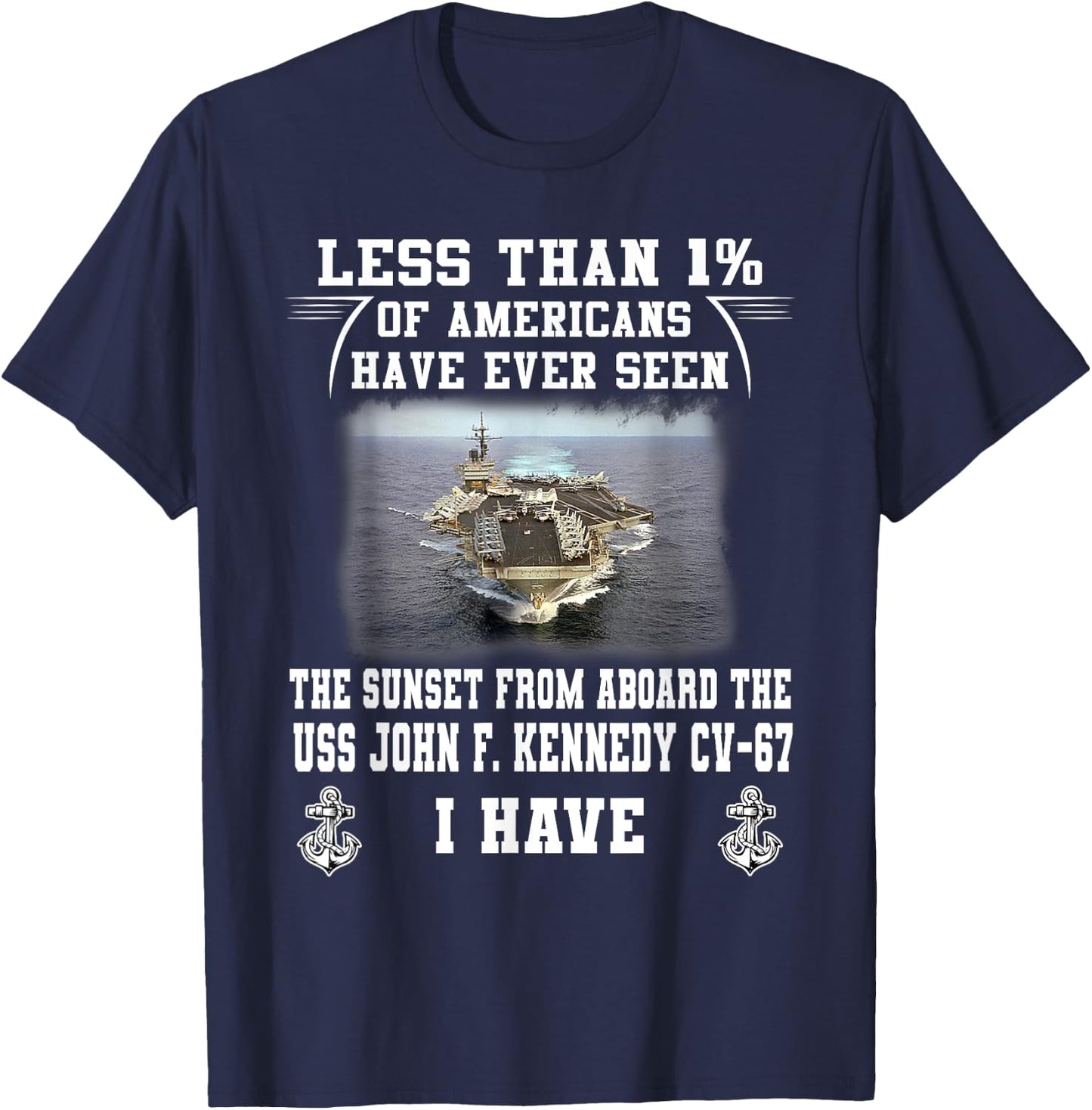 USS John F. Kennedy CV-67 Aircraft Carrier T-Shirt - T-Shirt | Navy