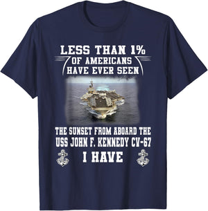 USS John F. Kennedy CV-67 Aircraft Carrier T-Shirt - T-Shirt | Navy
