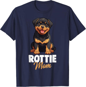 Rottie Mom Rottweiler Dog T-Shirt - T-Shirt | Navy