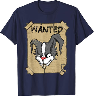 Funny Wanted Bad Rabbit Retro Wanted Poster Angry Bunny T-Shirt - T-Shirt | Navy
