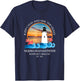Yaquina Head Lighthouse Newport Oregon Beach Ocean Souvenir T-Shirt - T-Shirt | Navy