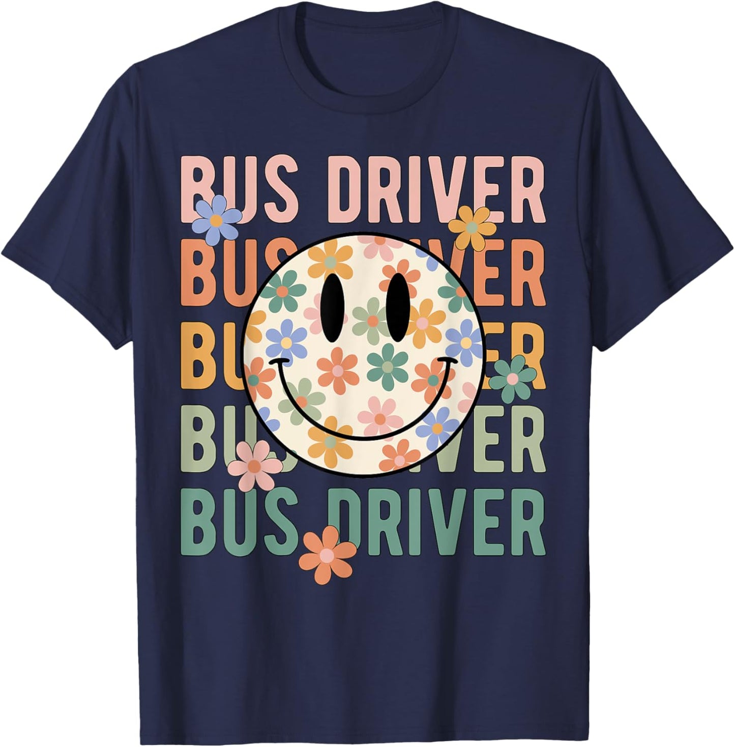 Bus Driver Appreciation Gifts For School Bus Driver T-Shirt - T-Shirt | Navy
