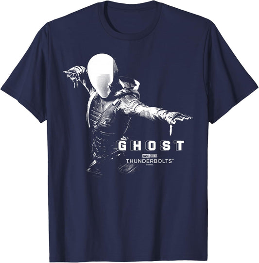 Marvel's Thunderbolts - Ghost Silhouette T-Shirt - T-Shirt | Navy