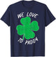 St Patricks We Love To Paddy Drunk Beer Funny Ireland T-Shirt - T-Shirt | Navy