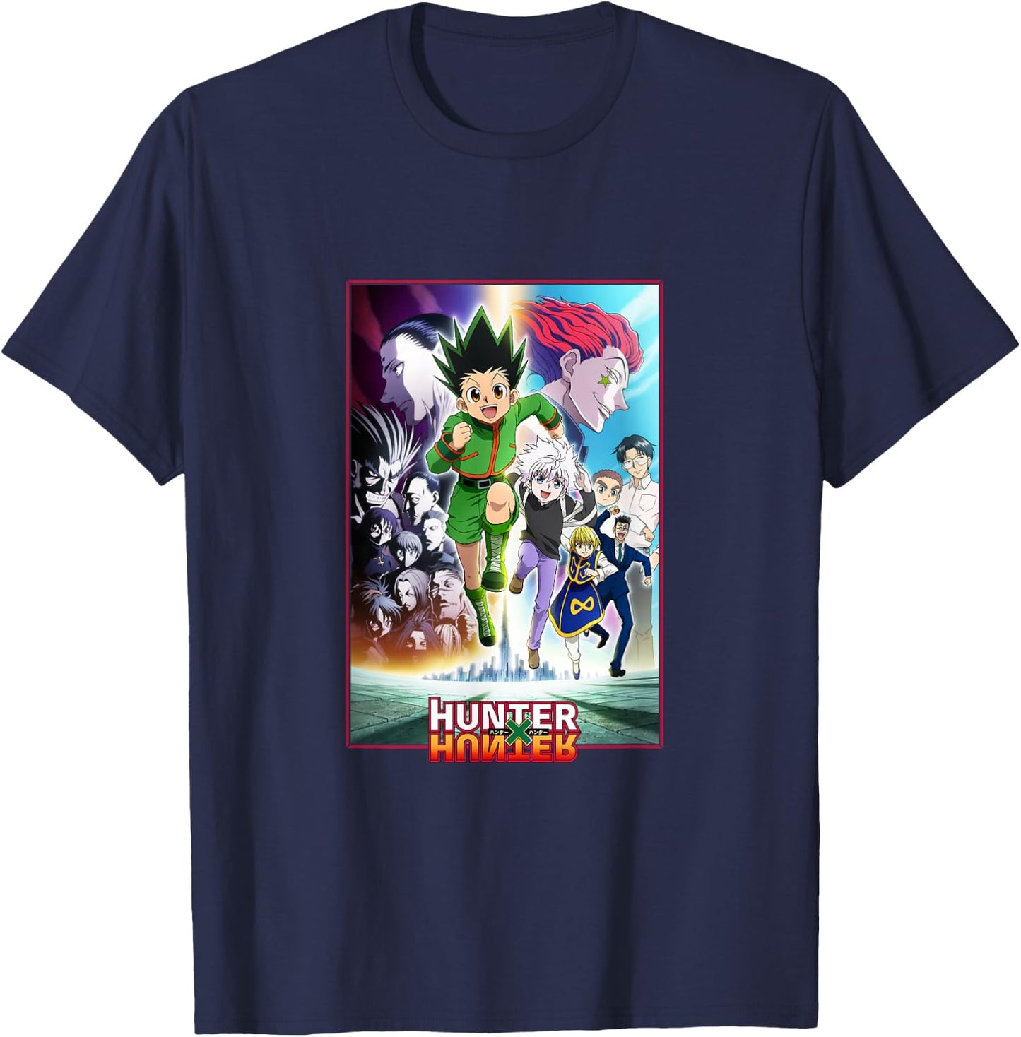 Hunter X Hunter Heroes And Villains Poster Art T-Shirt - T-Shirt | Navy