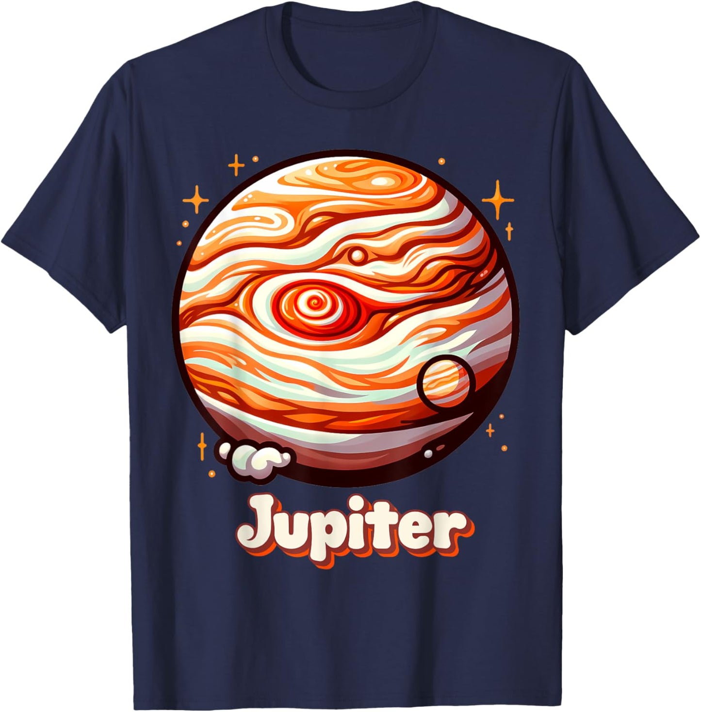 Planet Jupiter Outer Space Costume Graphic T-Shirt - T-Shirt | Navy