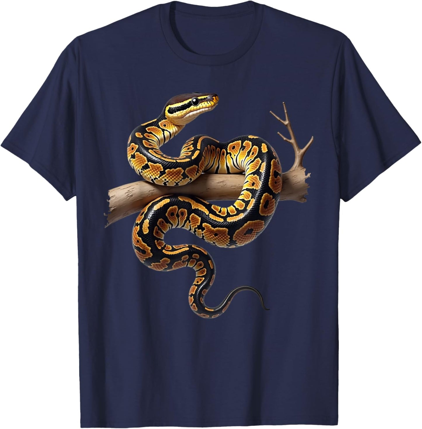 Funny King Python Lover Snakes Reptiles Python T-Shirt - T-Shirt | Navy