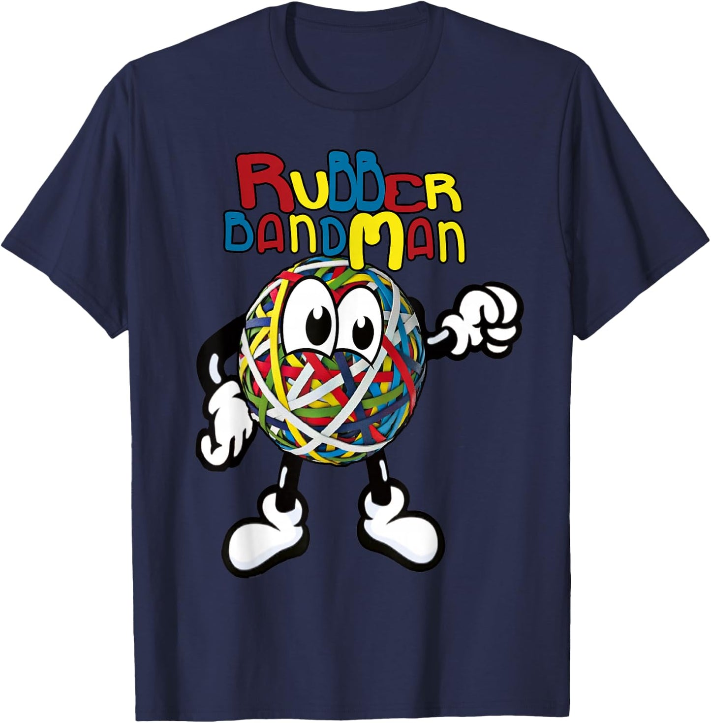 Rubberband Man T-Shirt - T-Shirt | Navy
