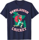 Bangladeshi Batsman Shirt - Bangladesh Tiger Cricket Cup Fan T-Shirt - T-Shirt | Navy