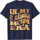 In My St Berdoodle Mom Era Groovy Saint Berdoodle Dog T-Shirt - T-Shirt | Navy