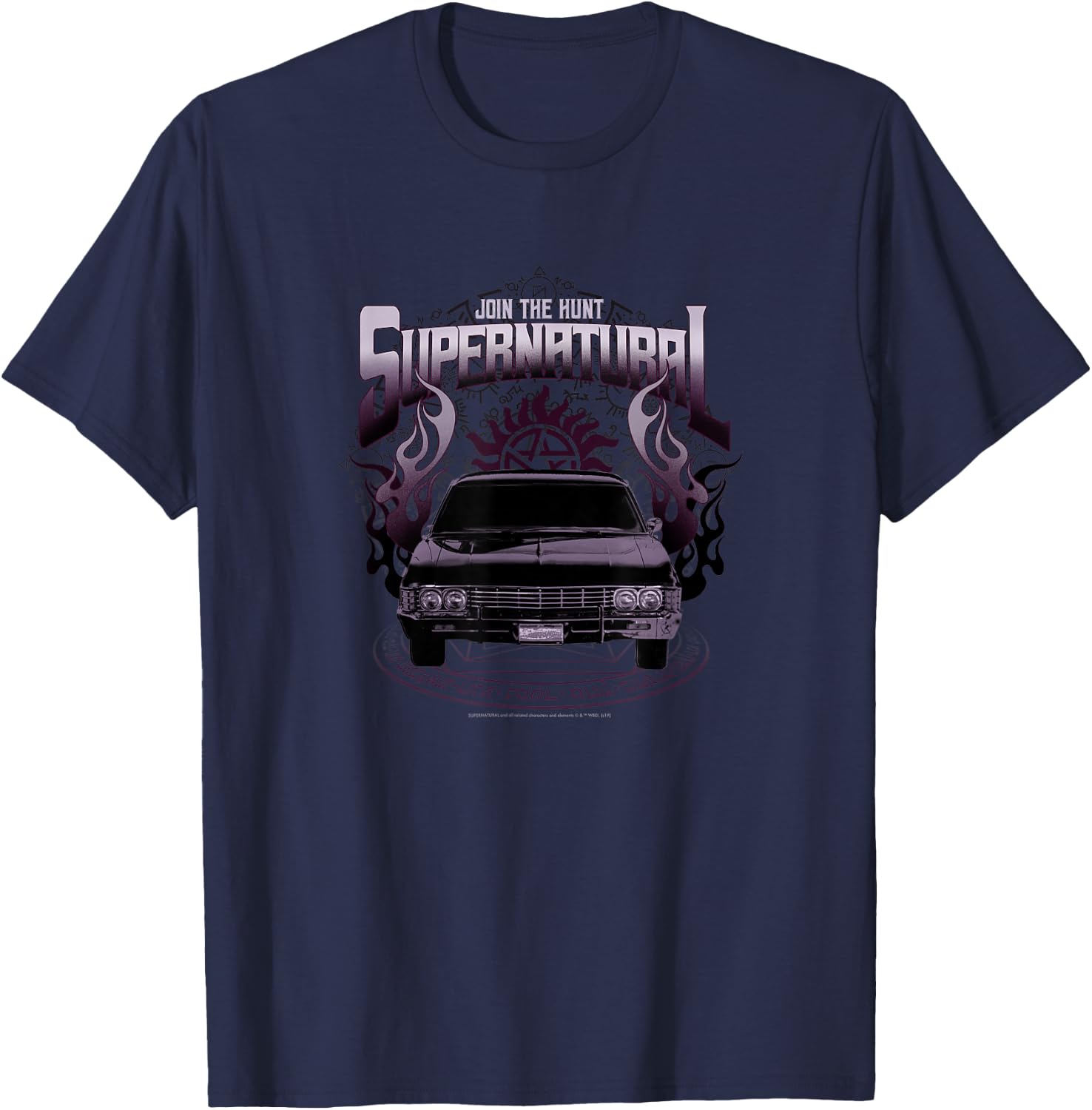 Supernatural Metallicar Join The Hunt T-Shirt - T-Shirt | Navy